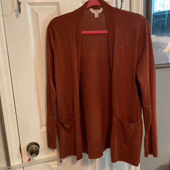 Time and Tru Sweaters - Time and Tru Women's Cardigan in Warm Brown Size M